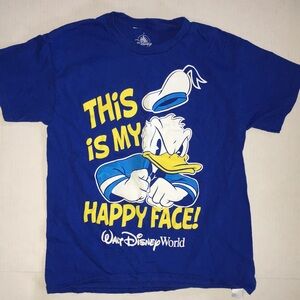 Disney Donald Duck "This is my Happy Face" Shirt | Kids Size M